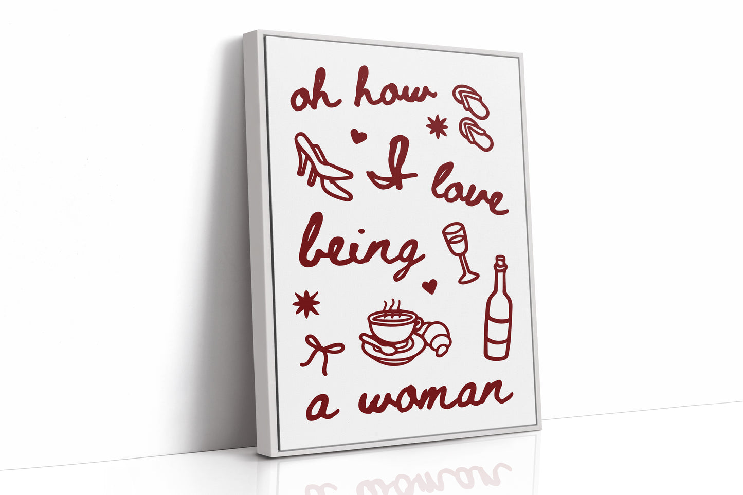 Sweet Moments In Burgundy Lines