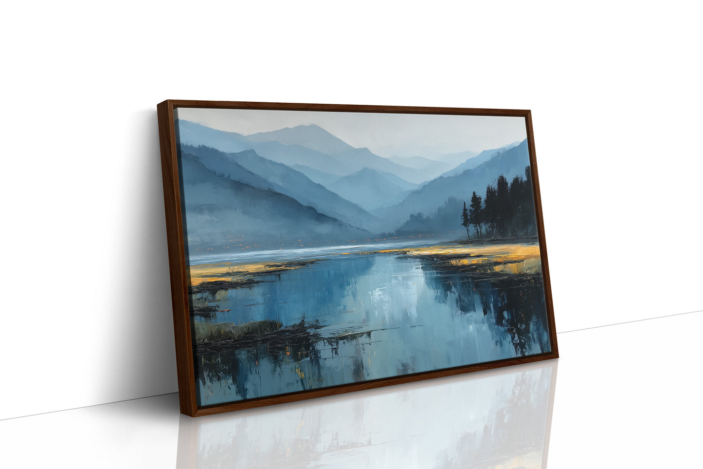 Mountain Lake Holds Evening's Secrets
