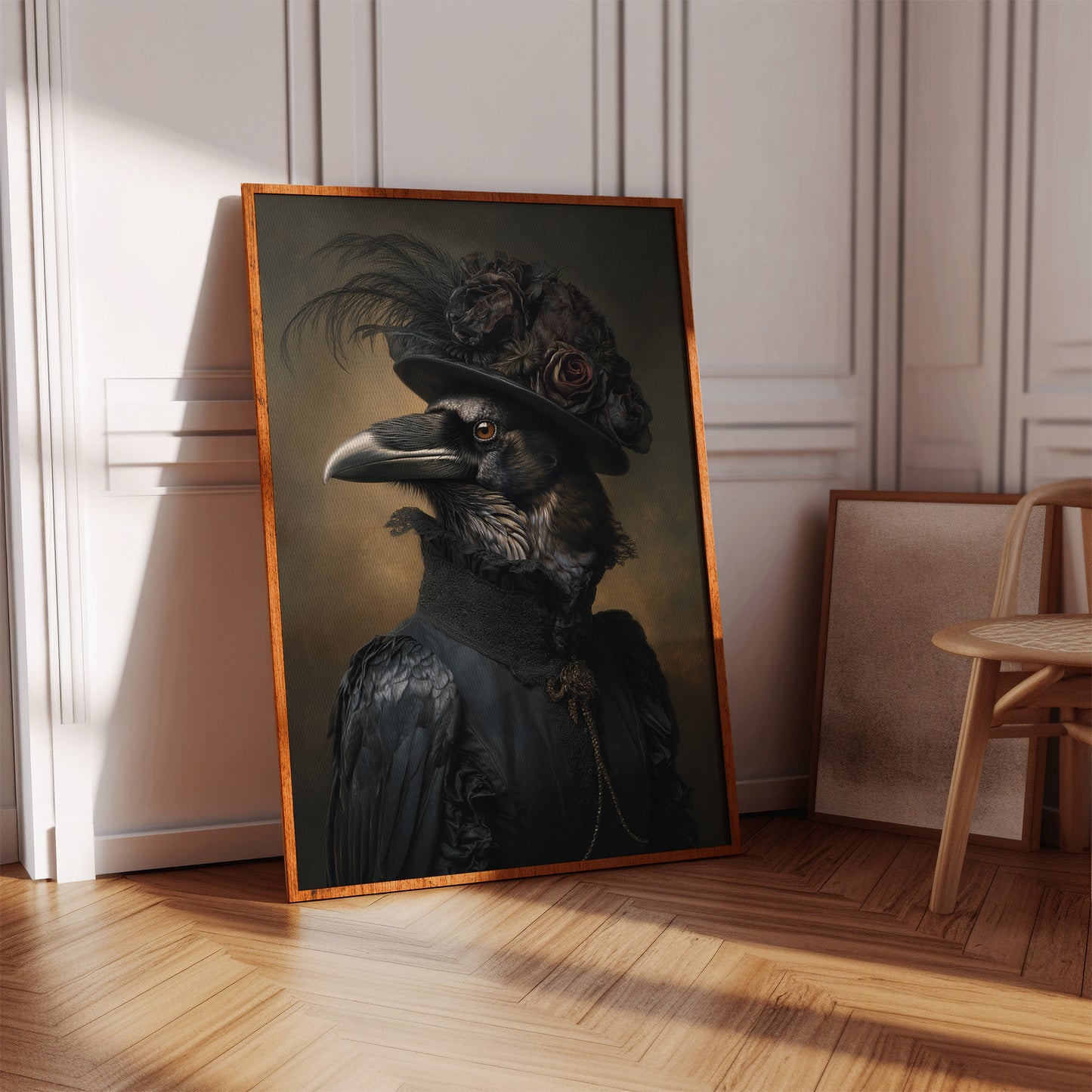 Elegantly Dressed Regal Raven