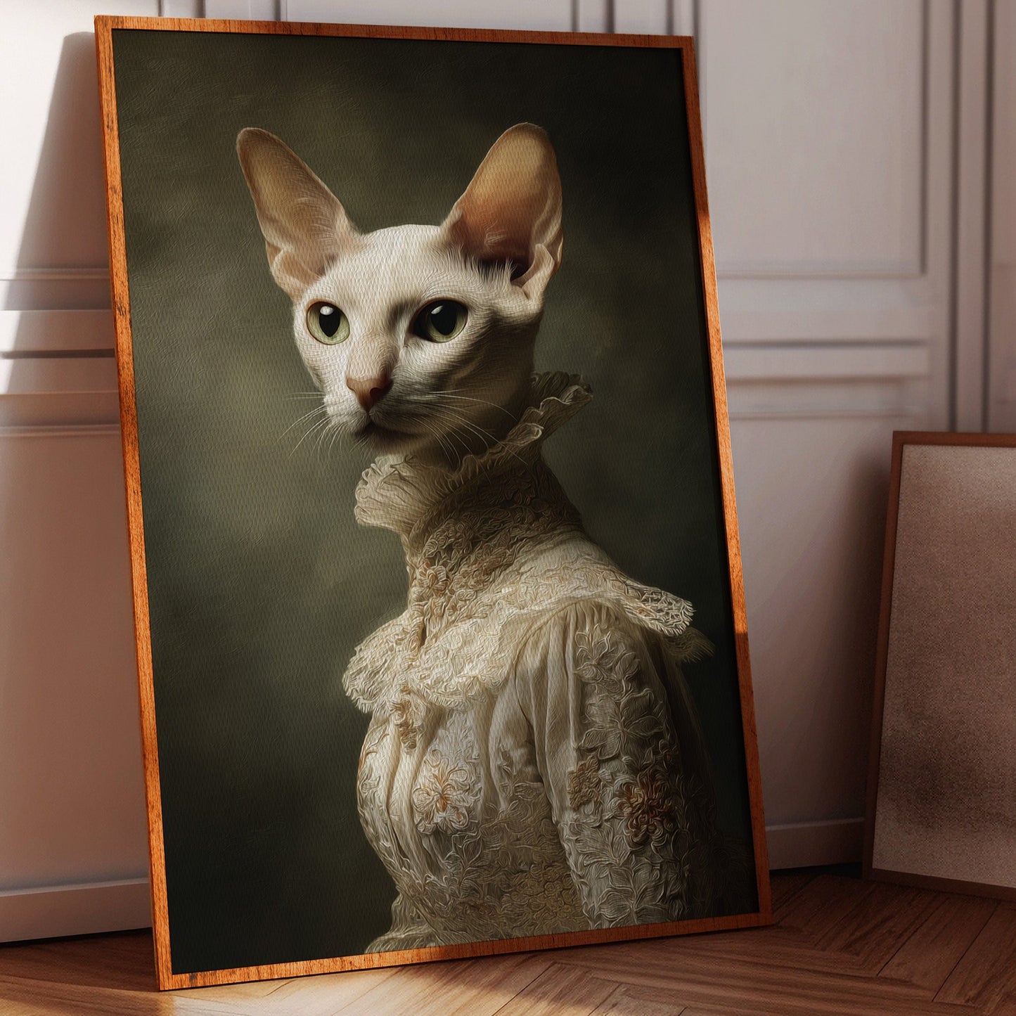 Regal Feline in Vintage Attire