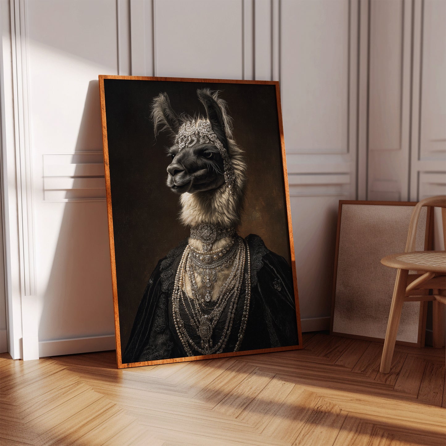 Regal Llama Adorned in Jewels