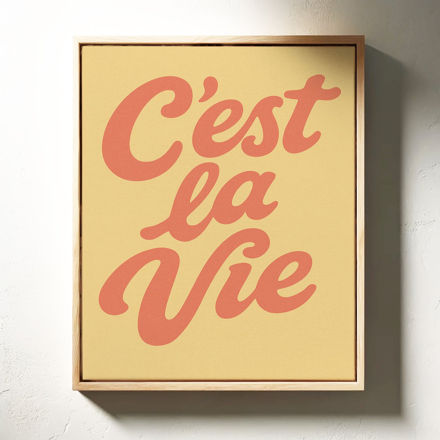 C’est La Vie Retro Wall Art