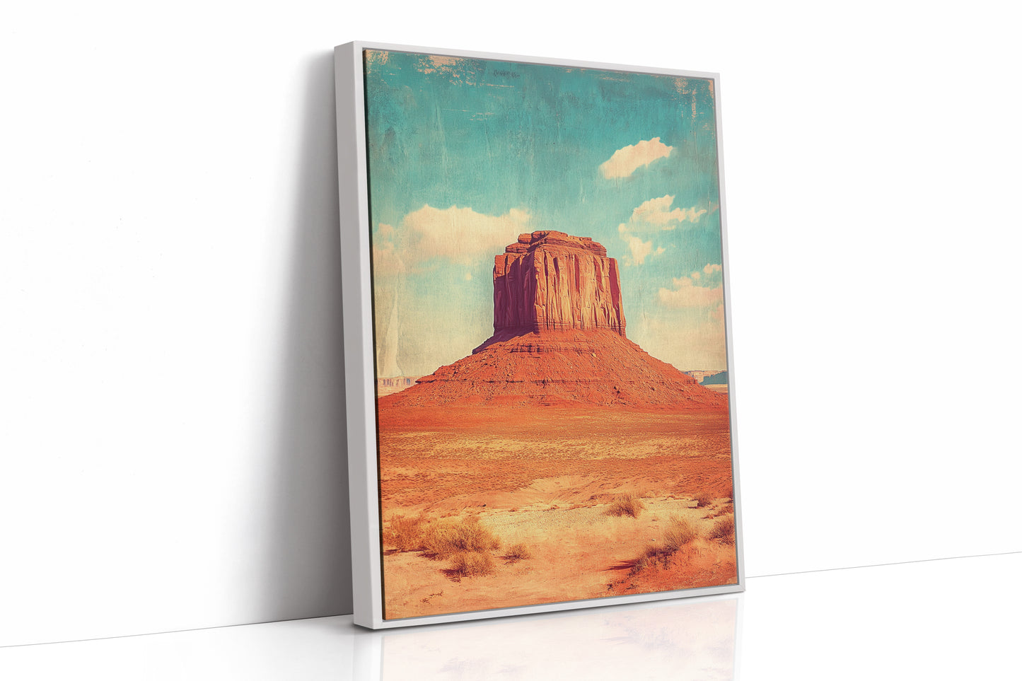 Monument Blaze: Butte Under Western Sky