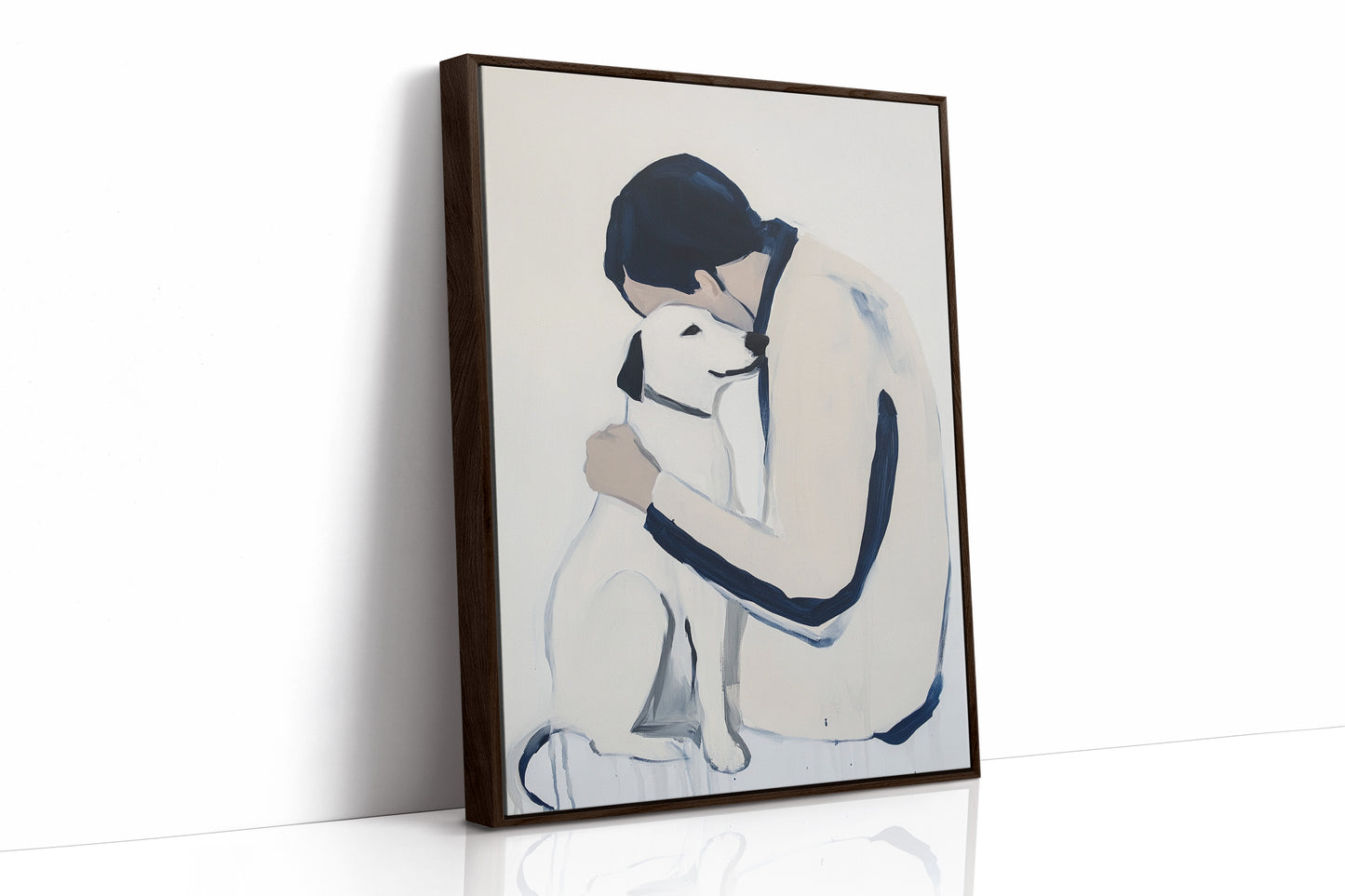 Loyal Hearts In Navy And White