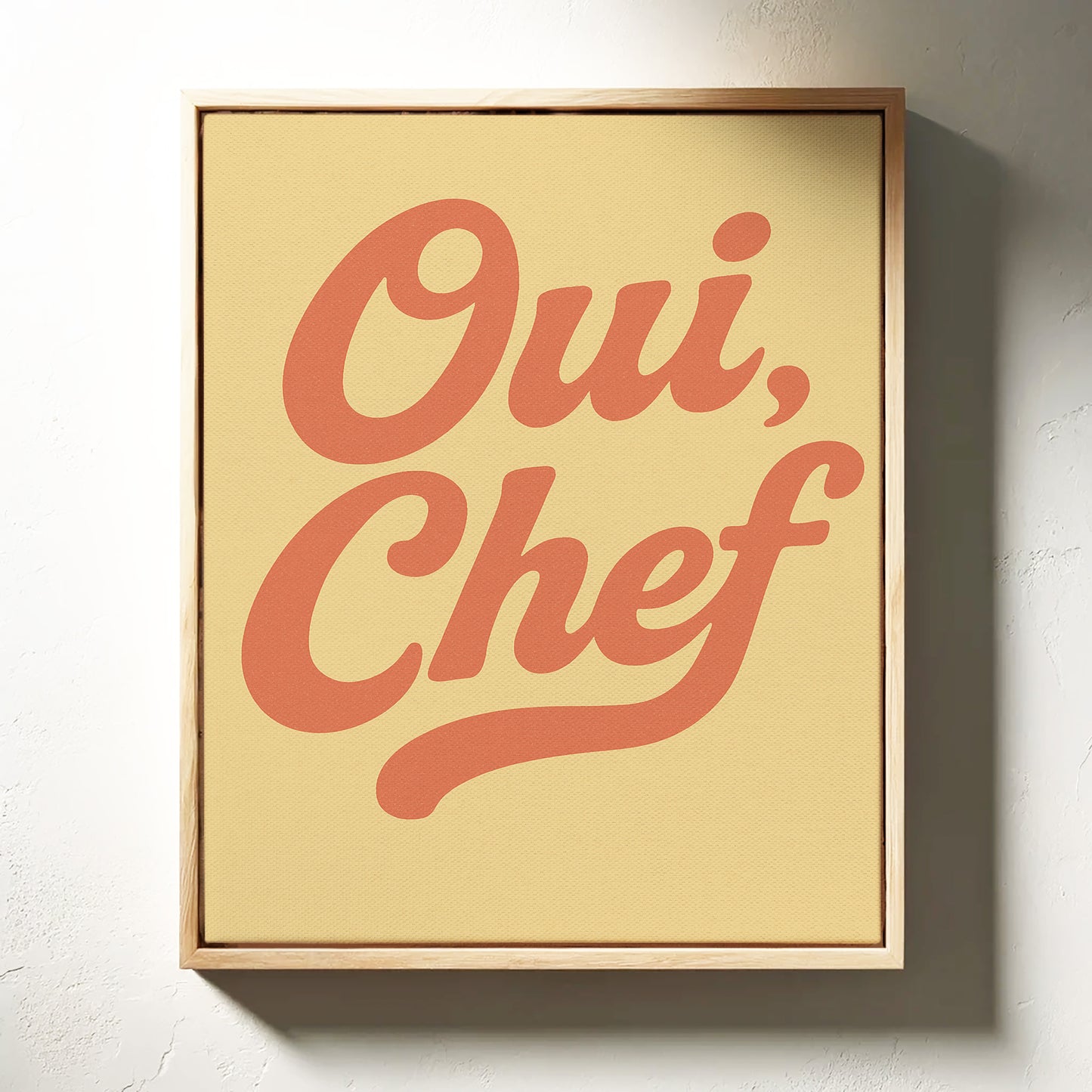 Oui Chef Kitchen Wall Art