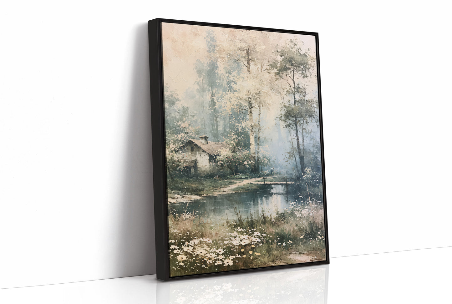 Daisies by the Water: Cottage in the Birch Grove