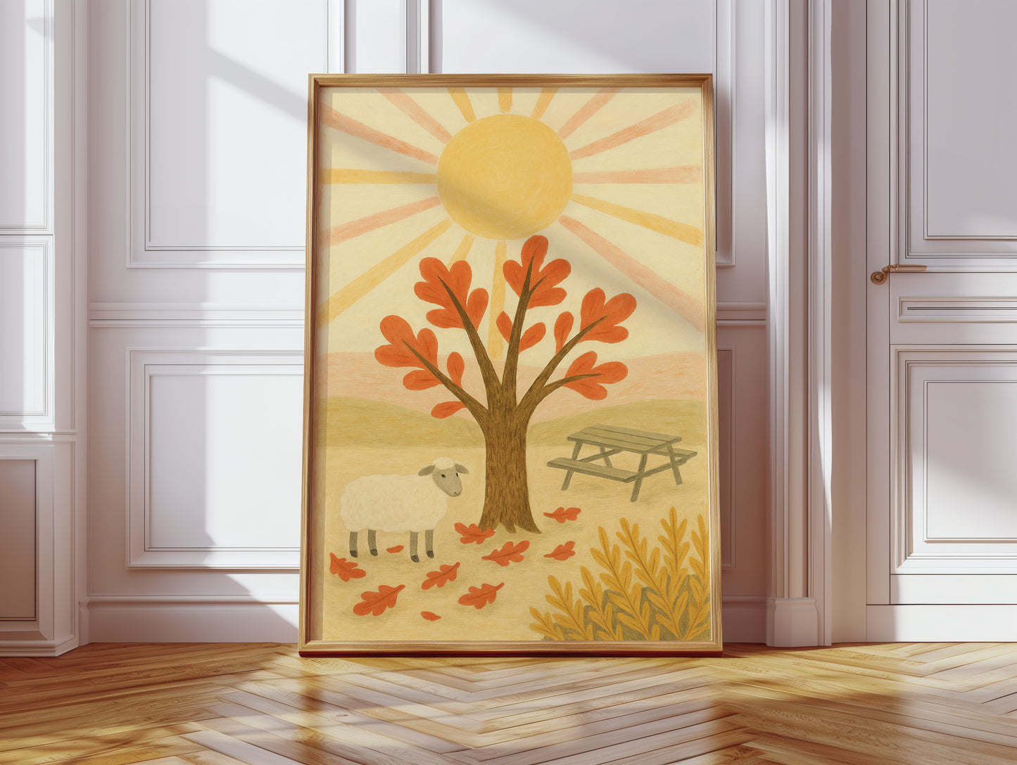 Sunny Picnic with the Little Lamb