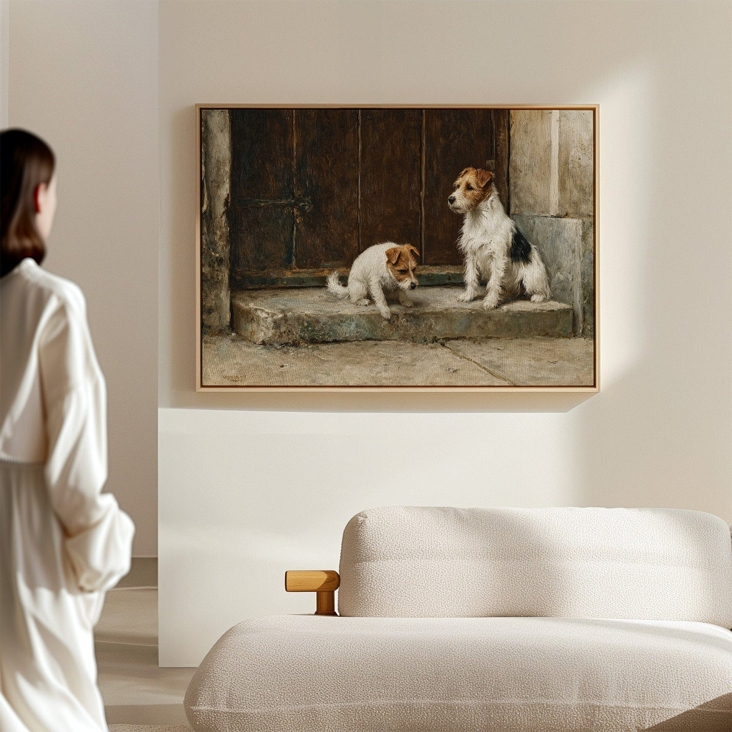 Terriers Guard Their Ancient Step