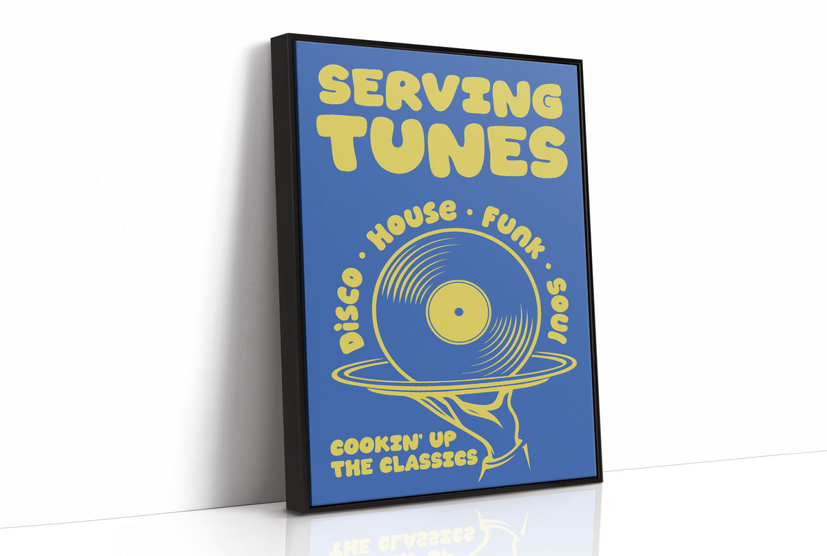 Serving Tunes: Cobalt Bubble Letters