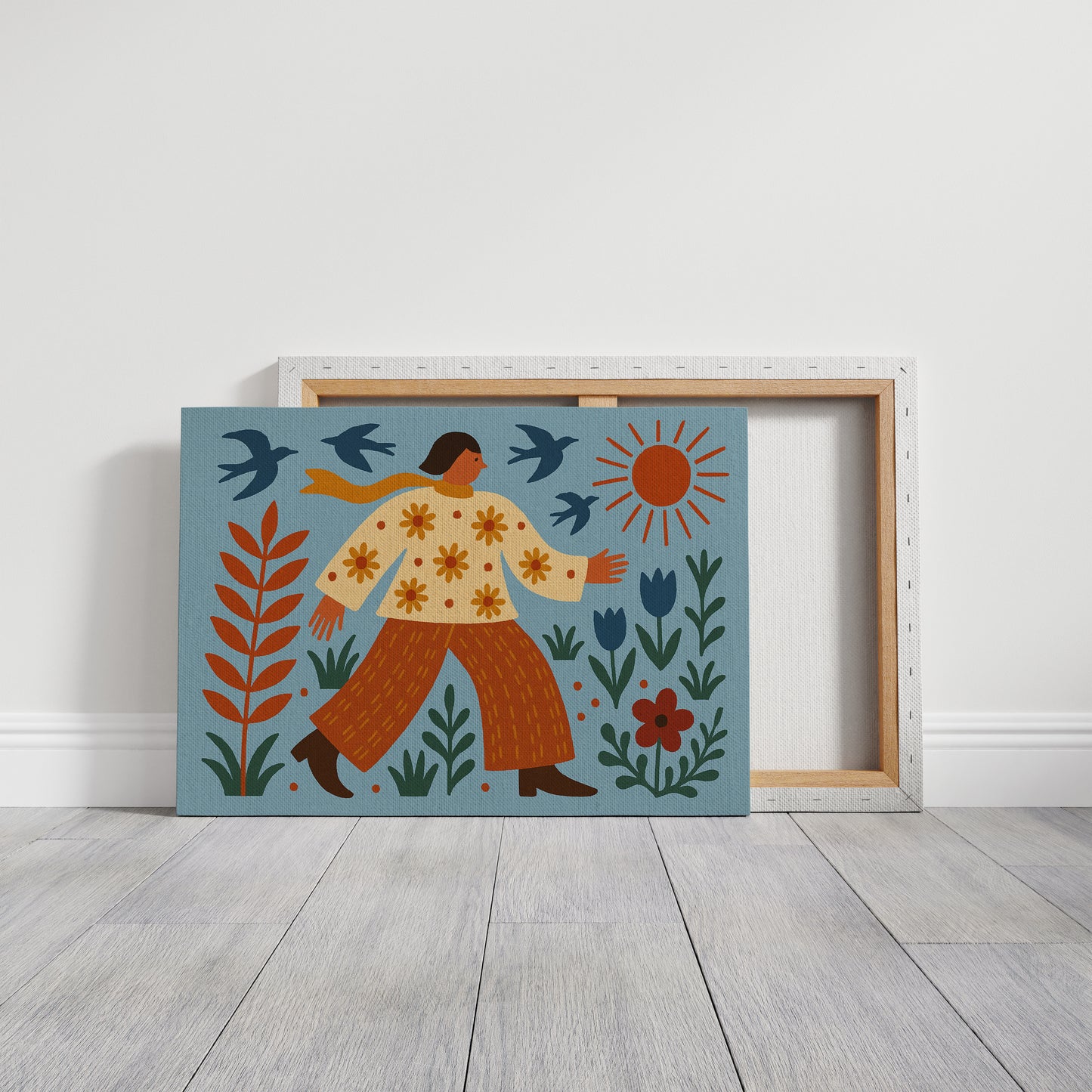 Sunlit Walk Through Wildflowers