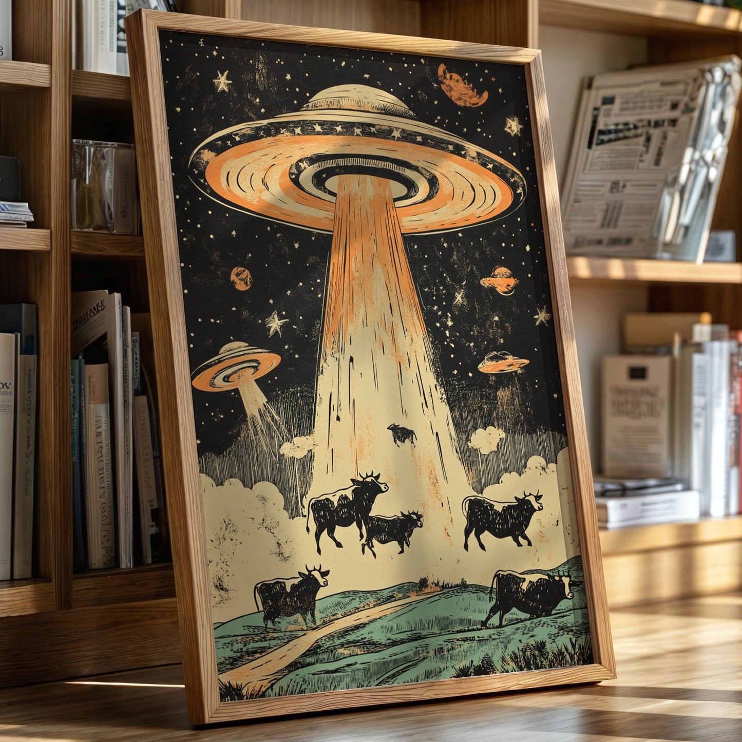 Cattle Abduction Under the Stars