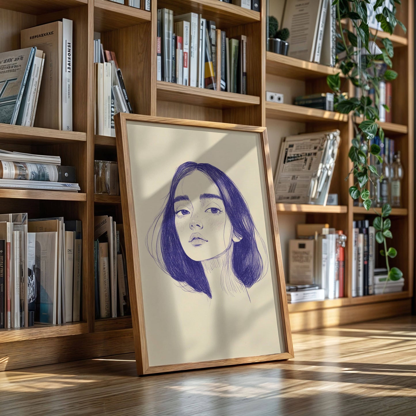 Indigo Lines Tell Silent Stories