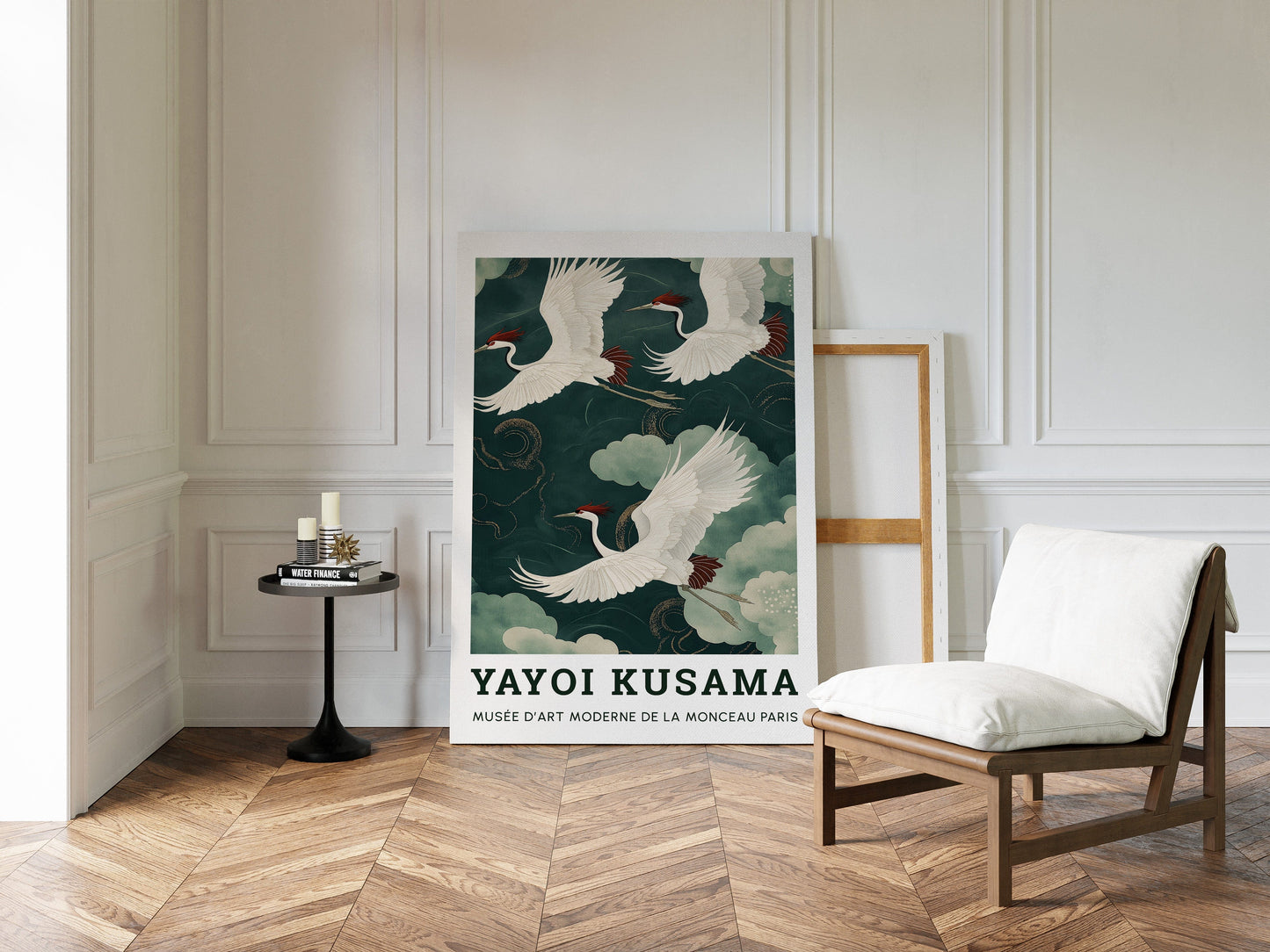 Celestial Flight – Cranes in a Dreamlike Sky