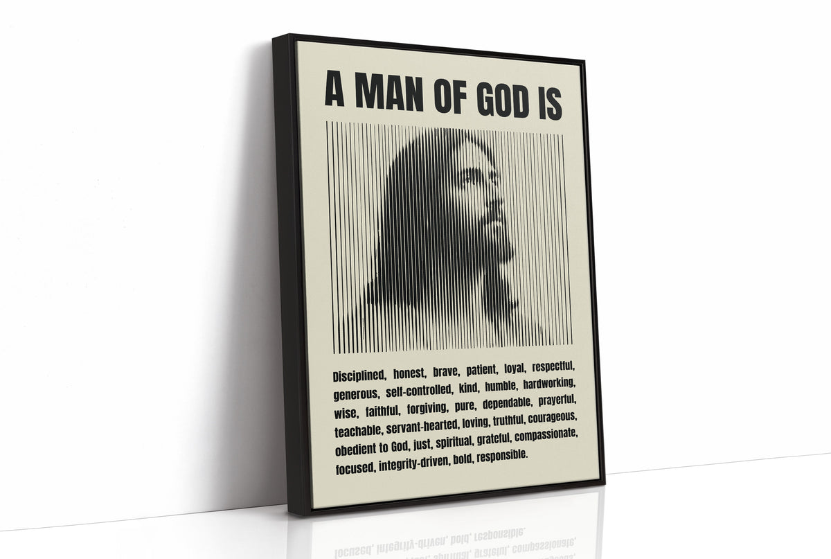 A Man of God: Line Portrait Virtues