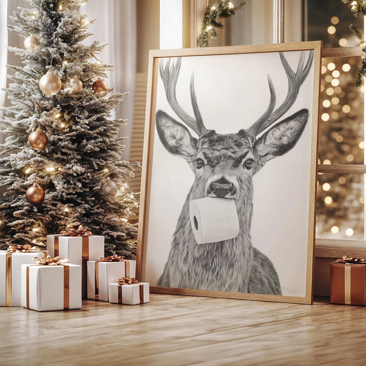 Stag's Unexpected Bathroom Break