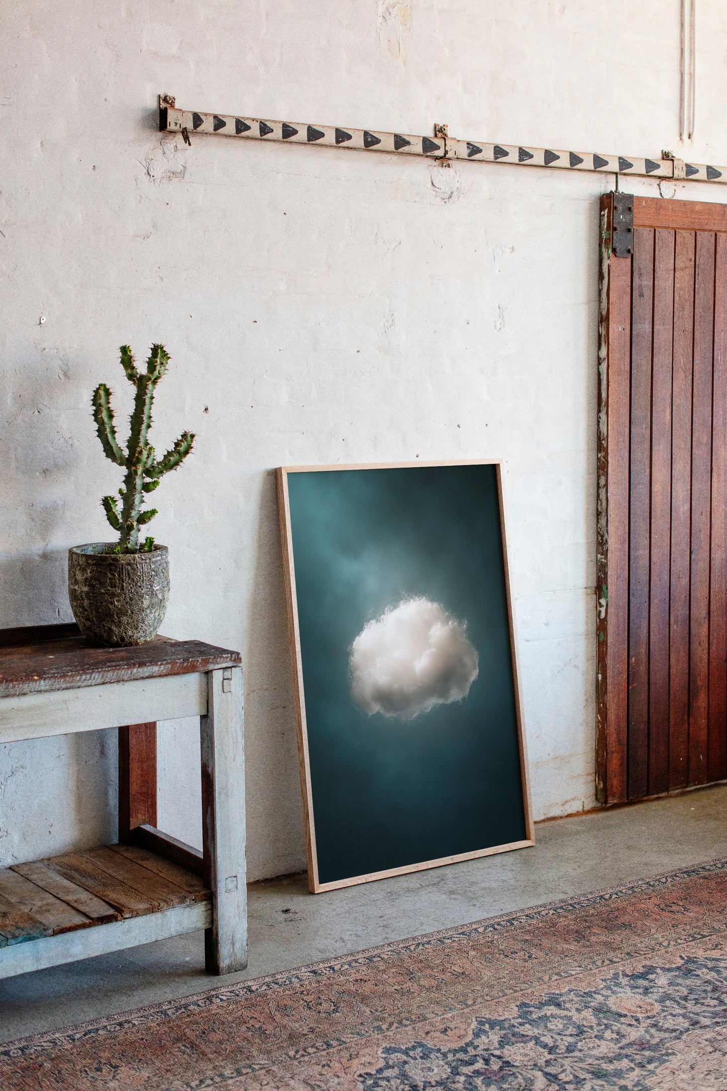 A Single Cloud in Emerald Light