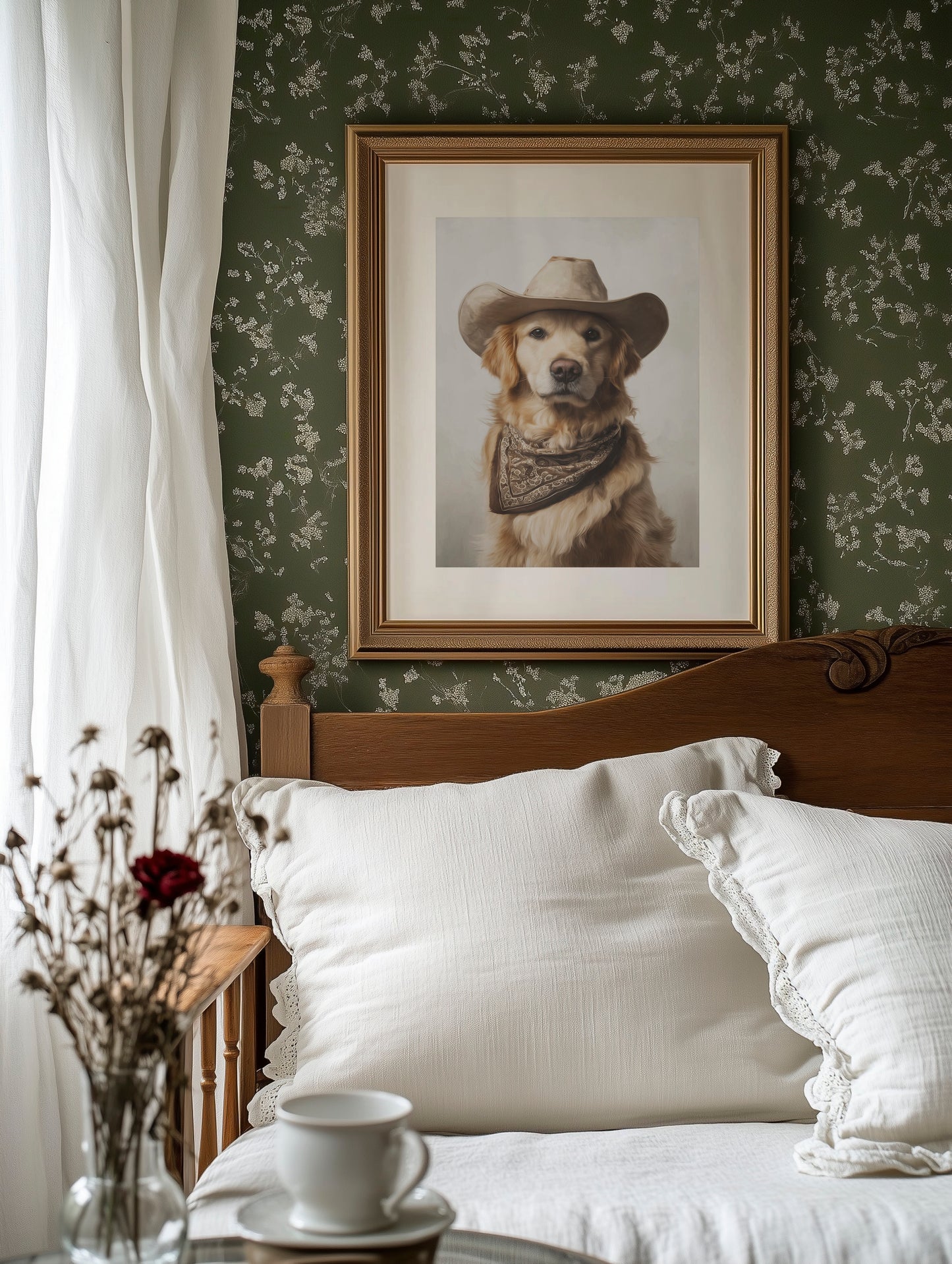A Canine Cowboy's Bold Stance