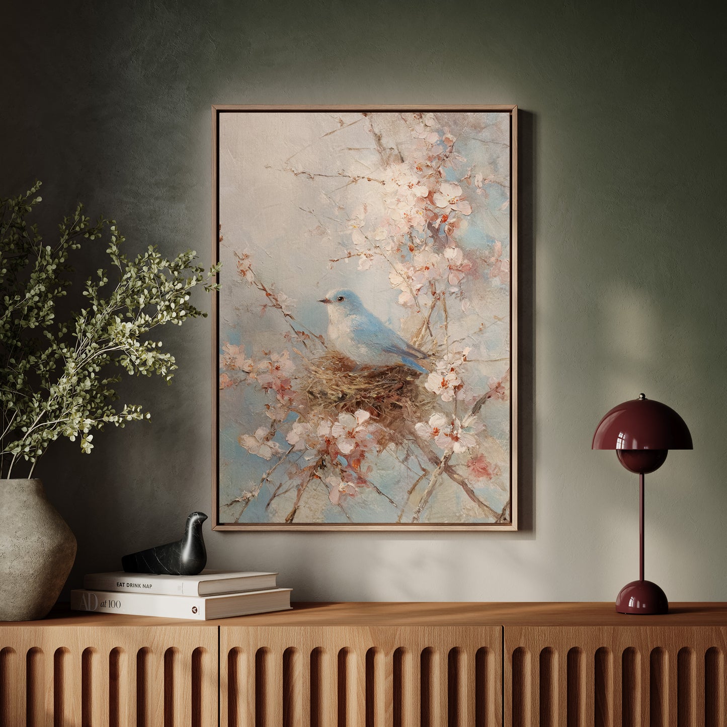 Nestled Among Blossoms