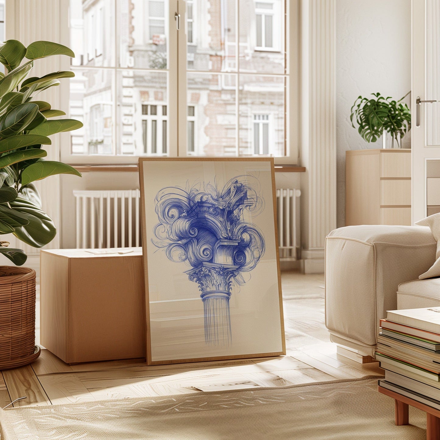 Corinthian Dreams In Cobalt Blue