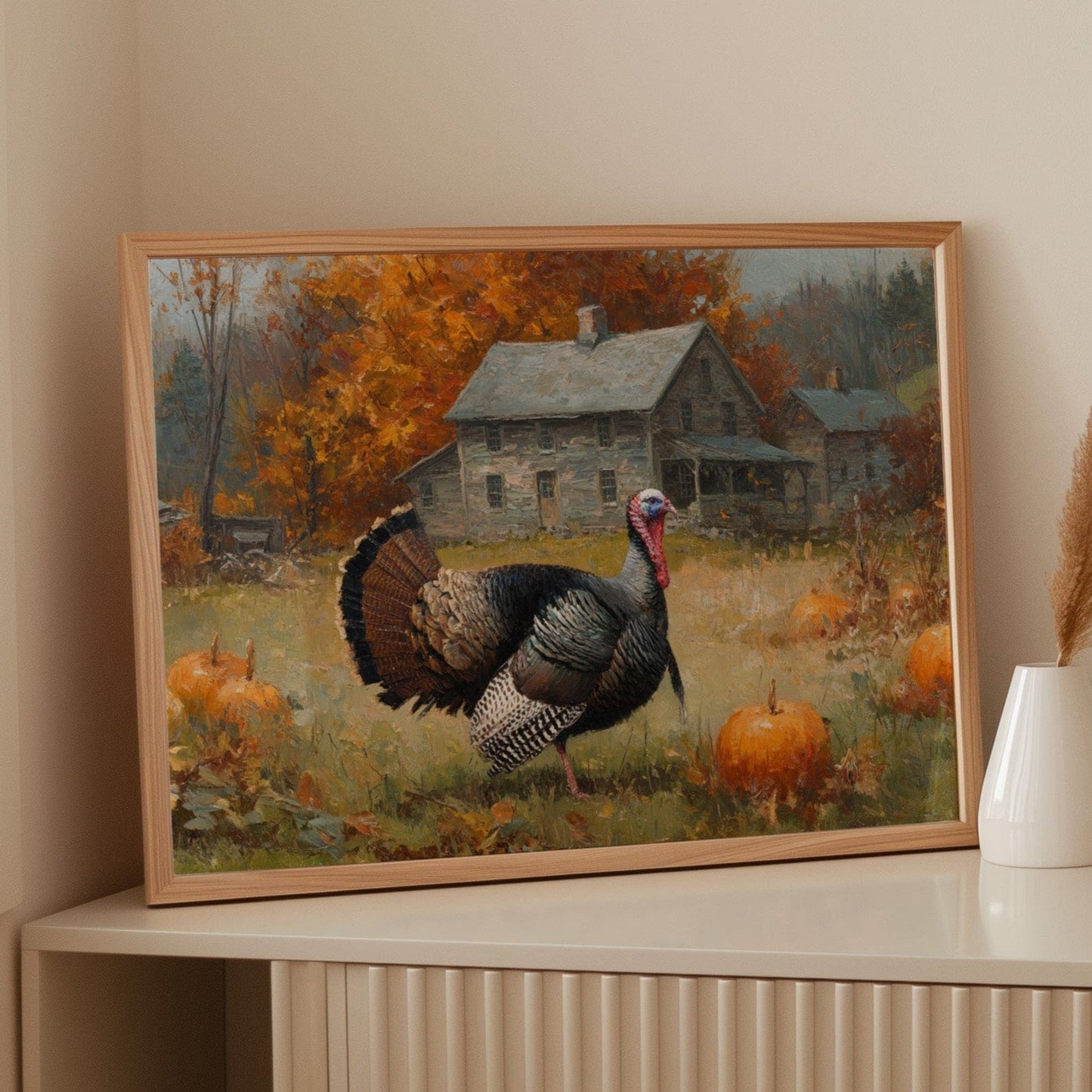 Autumn's Guest At The Farmhouse