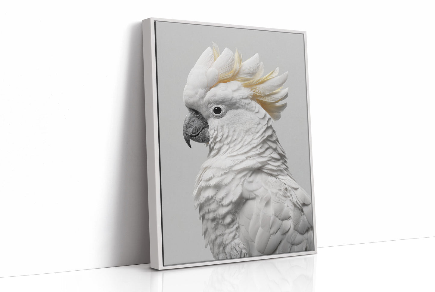 Alabaster Majesty: Portrait of a Cockatoo