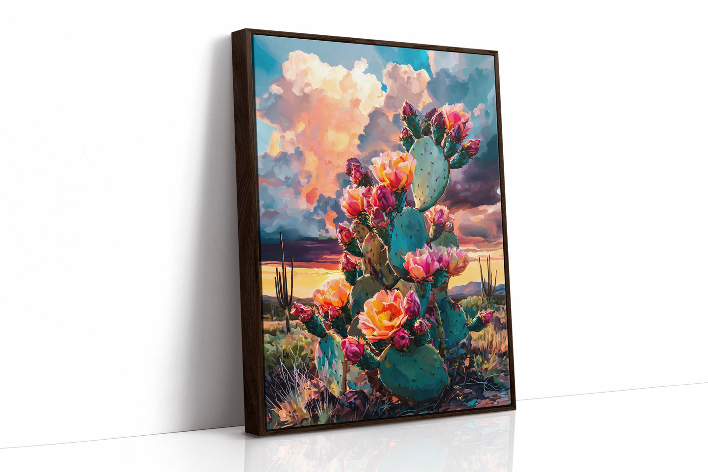 Desert Blooms Dance Against Thunder