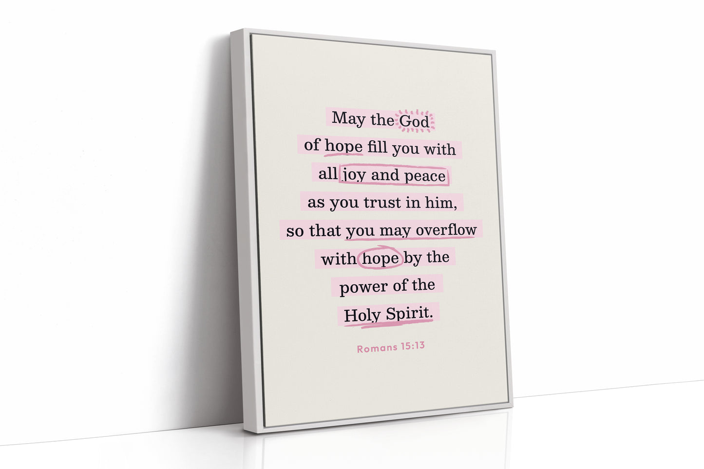 Romans 15 Hope and Peace Scripture Print