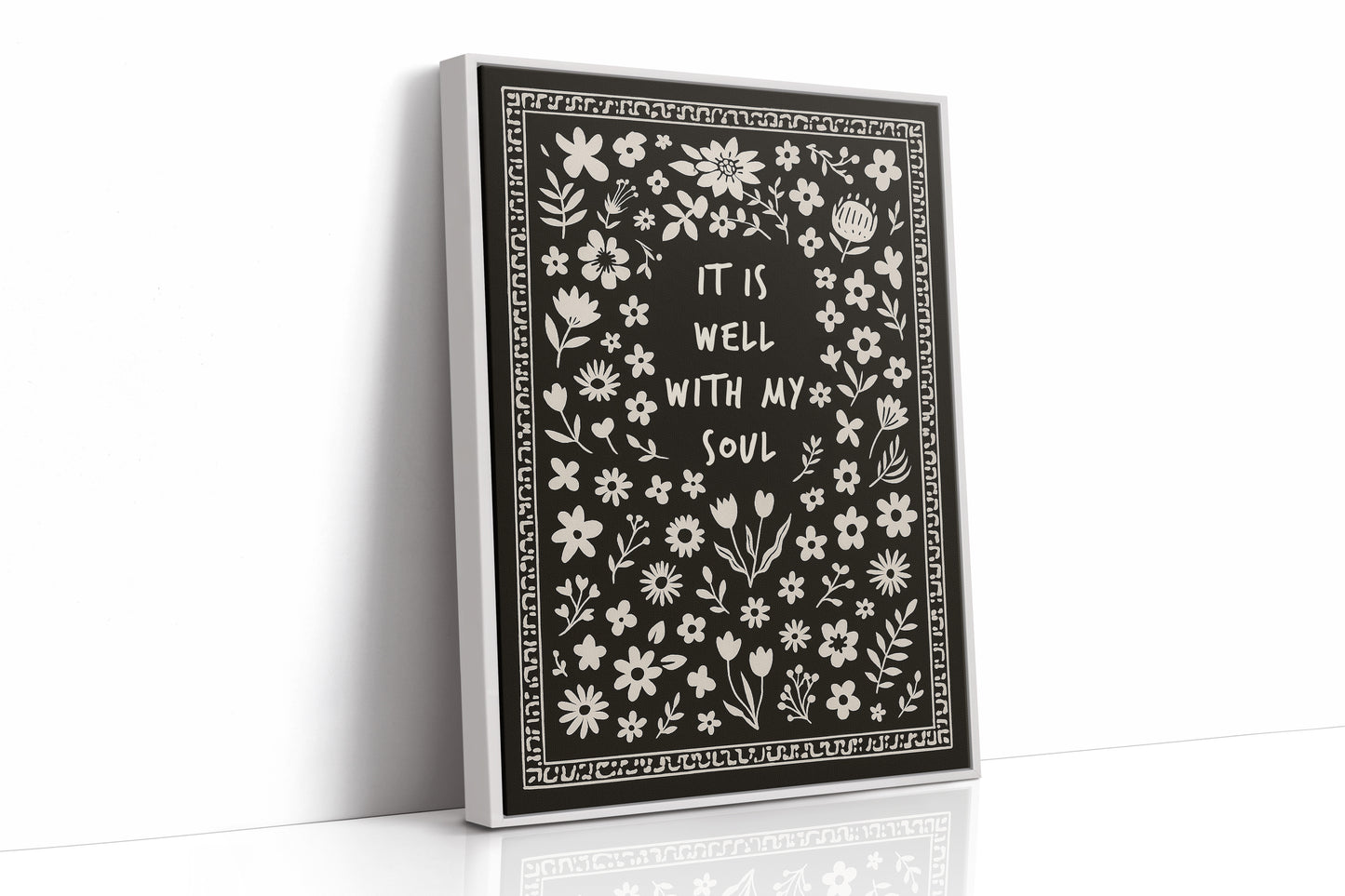 It Is Well With My Soul Floral Print