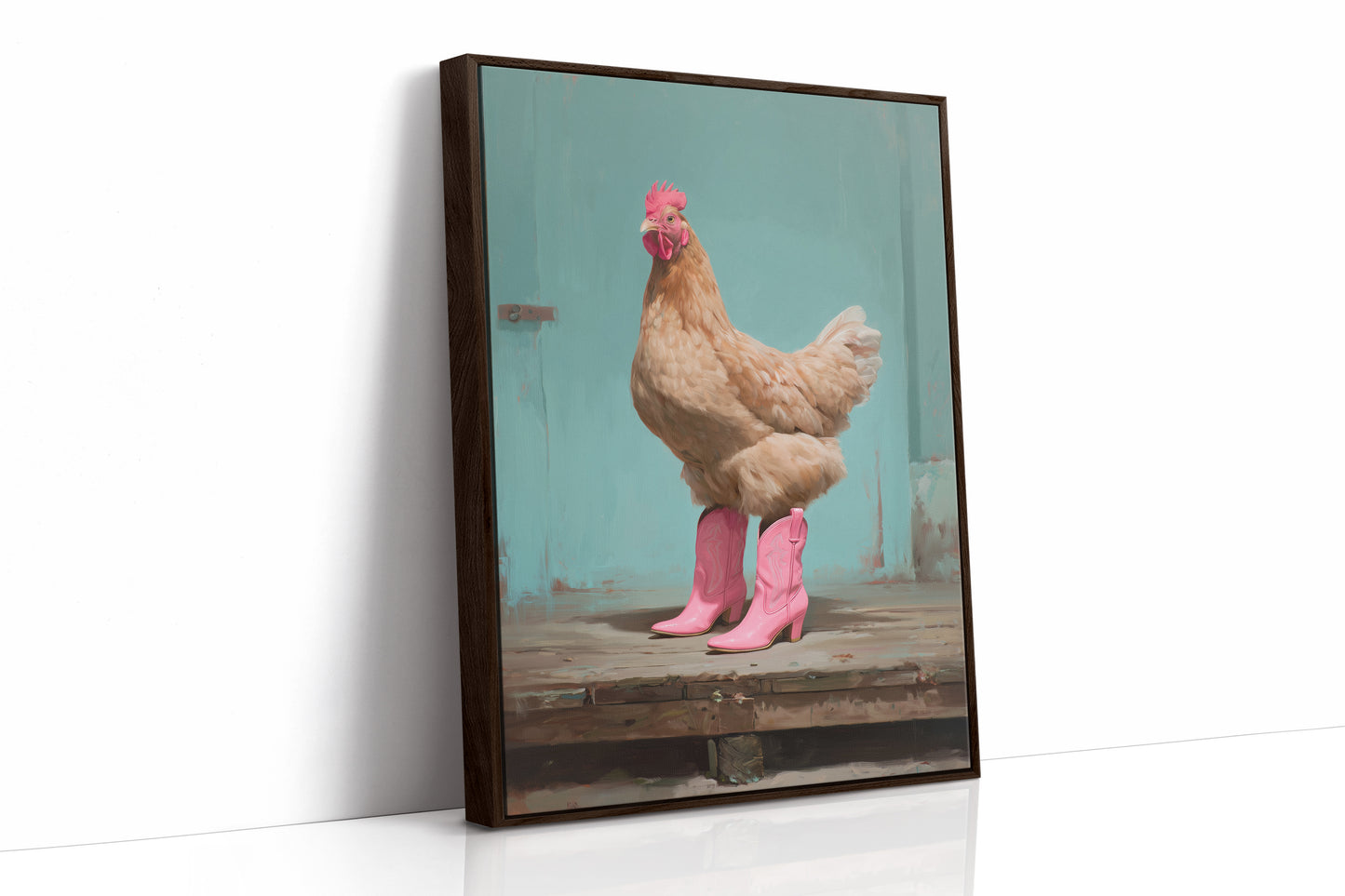 Cowgirl Chicken Struts Pink Boots