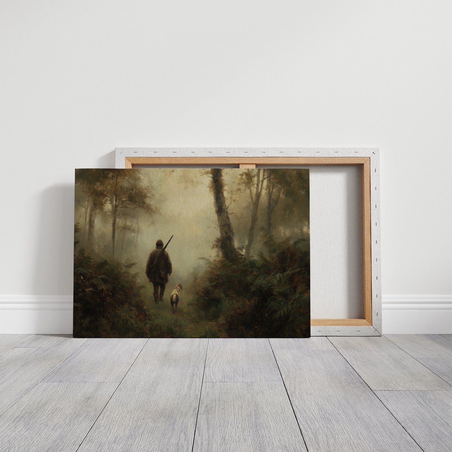 Huntsman's Path Through Misty Woods
