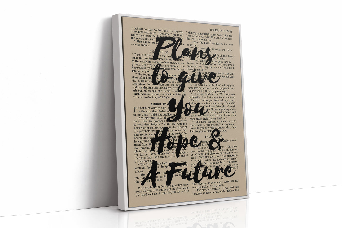 Hope and a Future Scripture Overlay Print