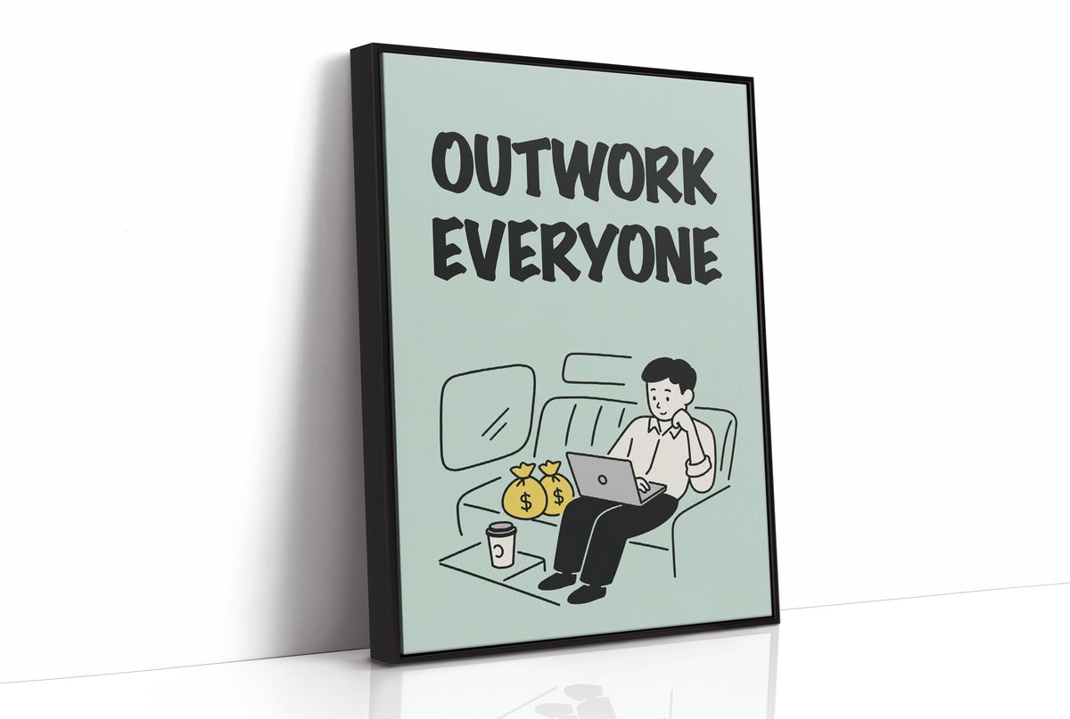 Outwork Everyone Hustle Illustration