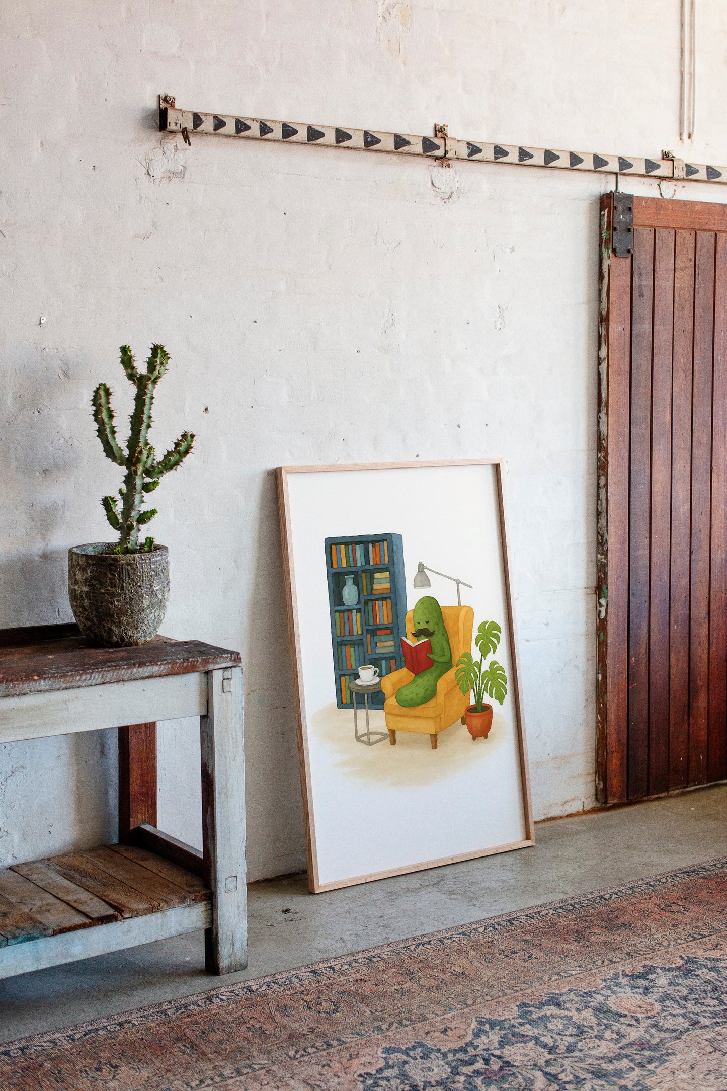 Gentleman Pickle Reading at Home