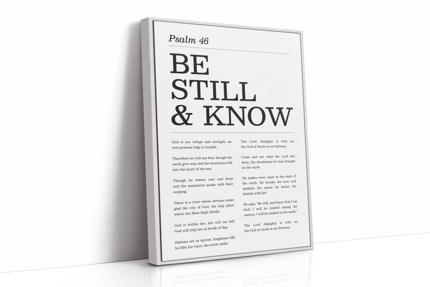 Be Still and Know Psalm 46