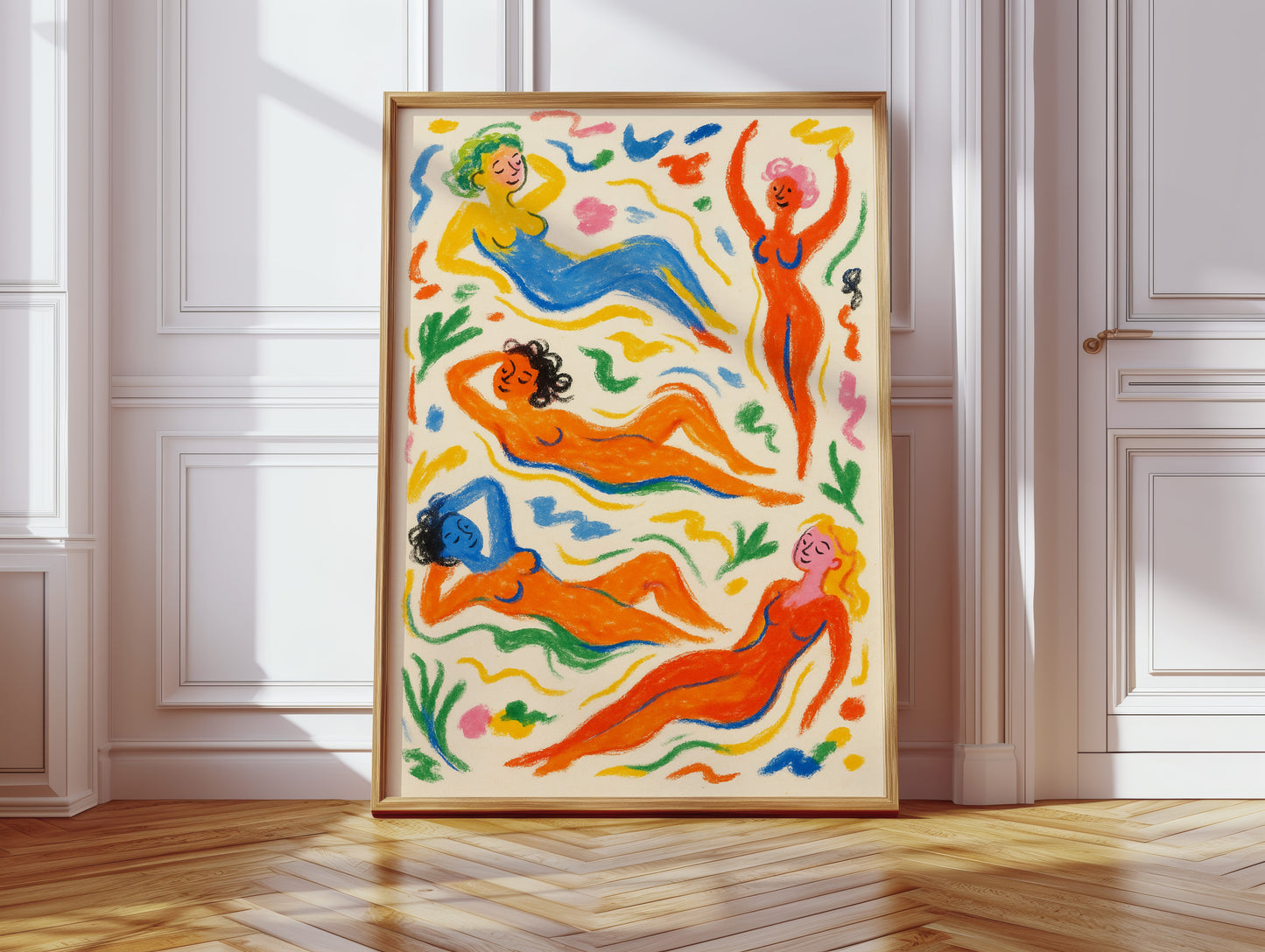 Joyful Nudes in Colorful Flow