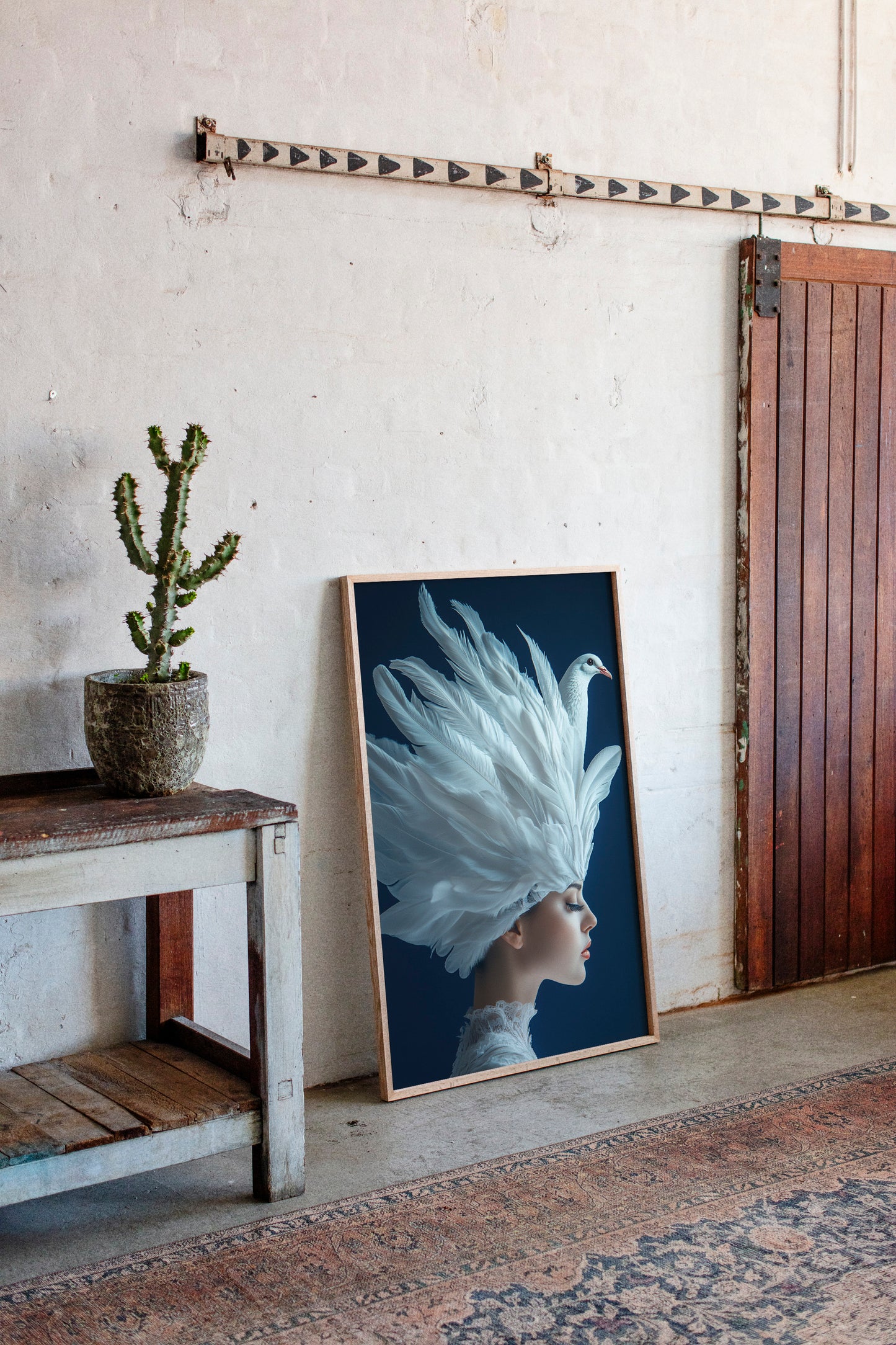 Crowned by Wings in Blue Silence