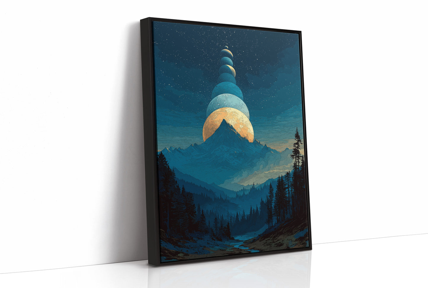 When the Moons Lined Up Over the Mountain