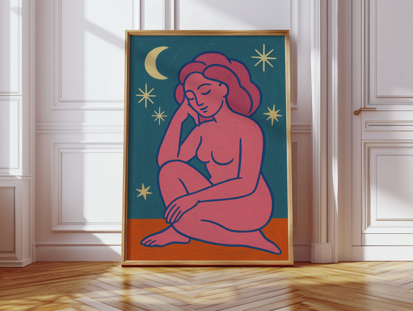 Midnight Muse in Neon Dreams