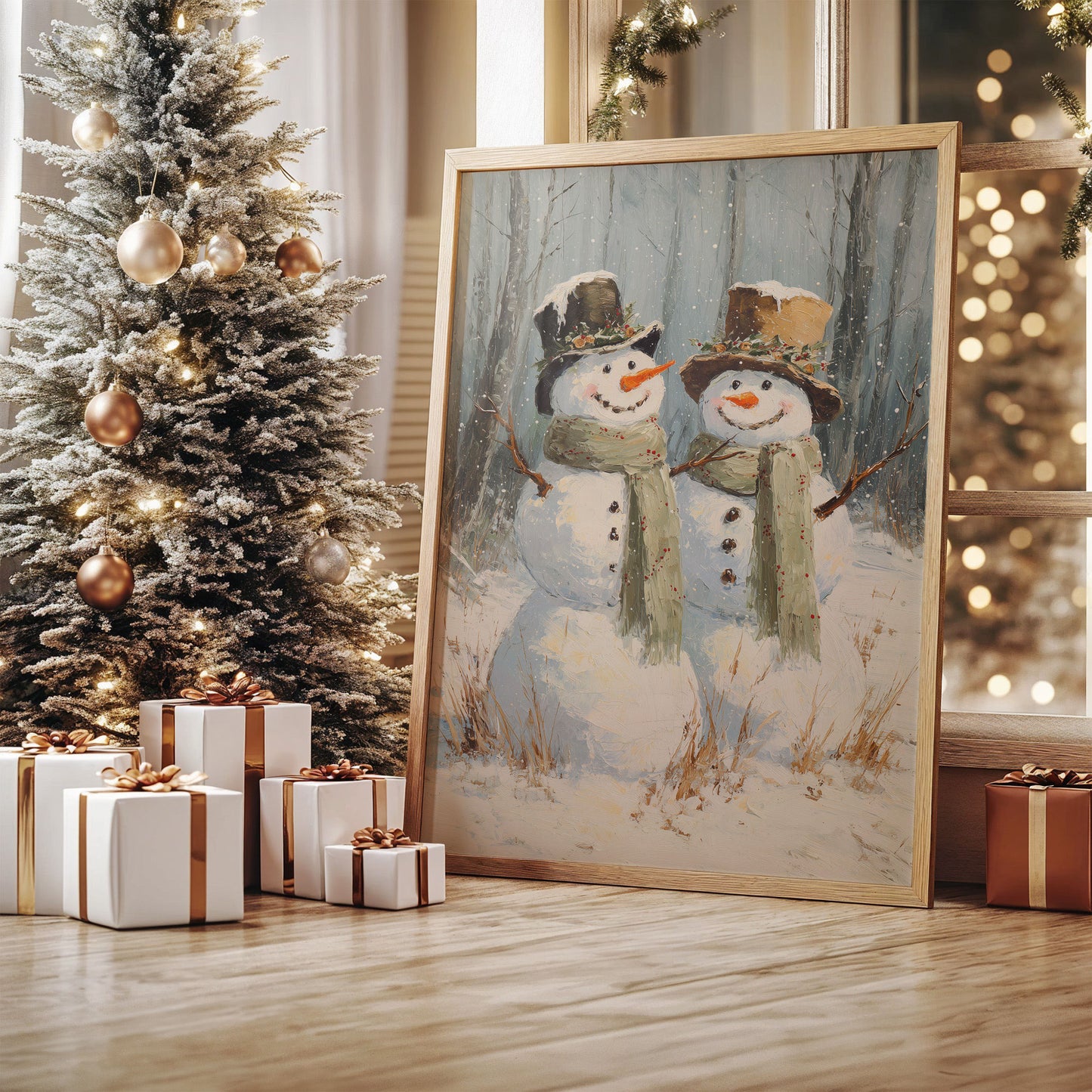 Snow Friends Share Winter's Gentle Song