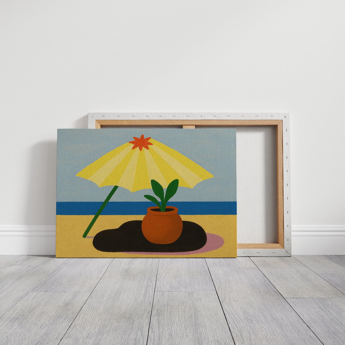 Sunshade and Terracotta by the Sea