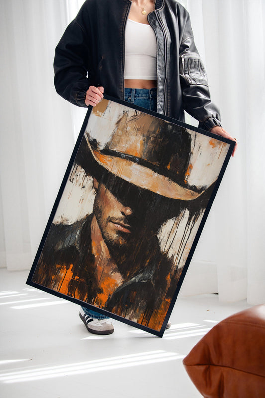 Shadowed Cowboy – Bold Western Expression