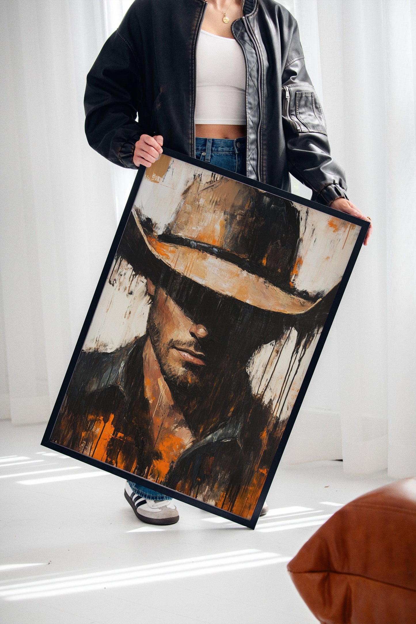 Shadowed Cowboy – Bold Western Expression