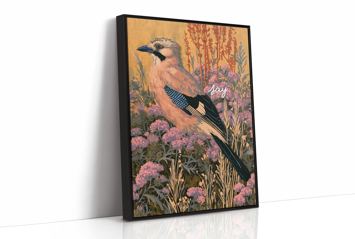 Jay Perched in Golden Light