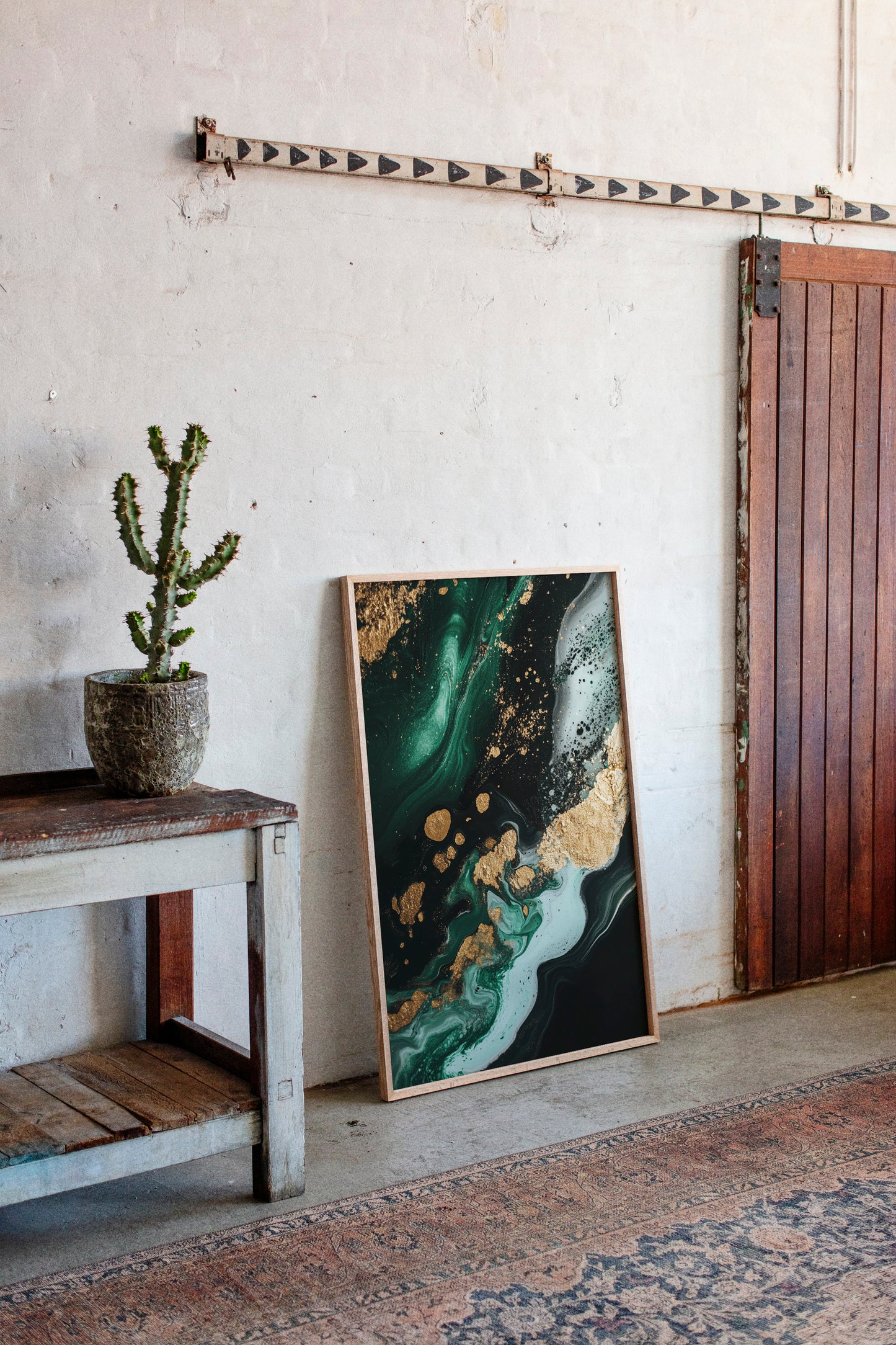 Emerald Rush with Gilded Horizon