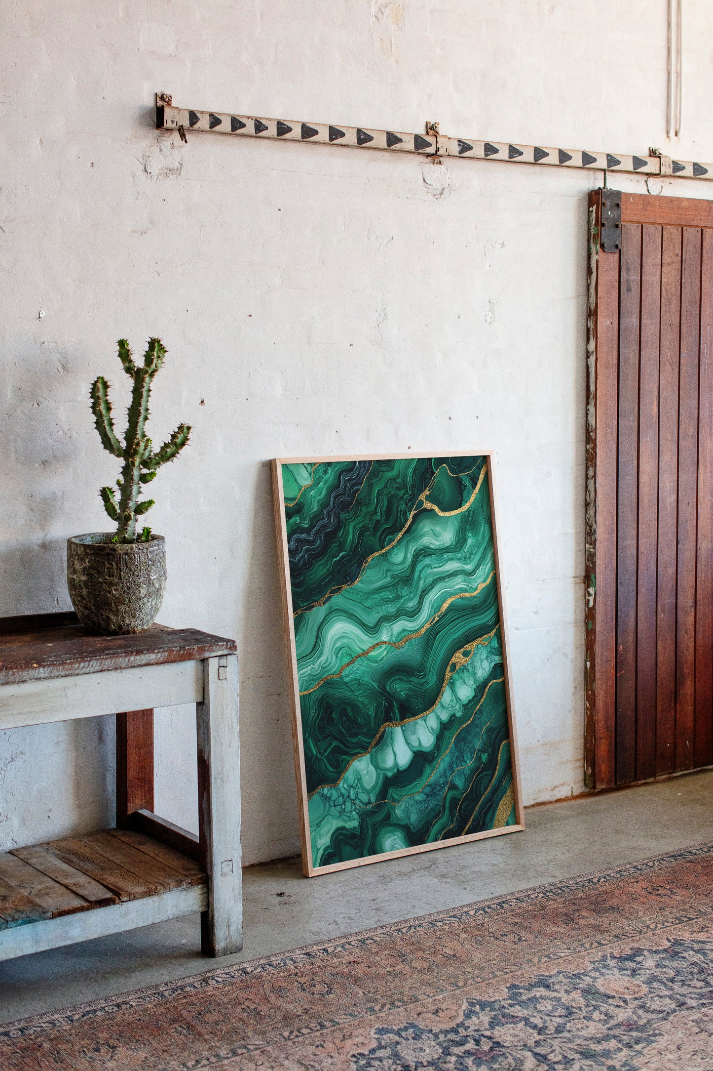 Veins of Emerald and Golden Earth