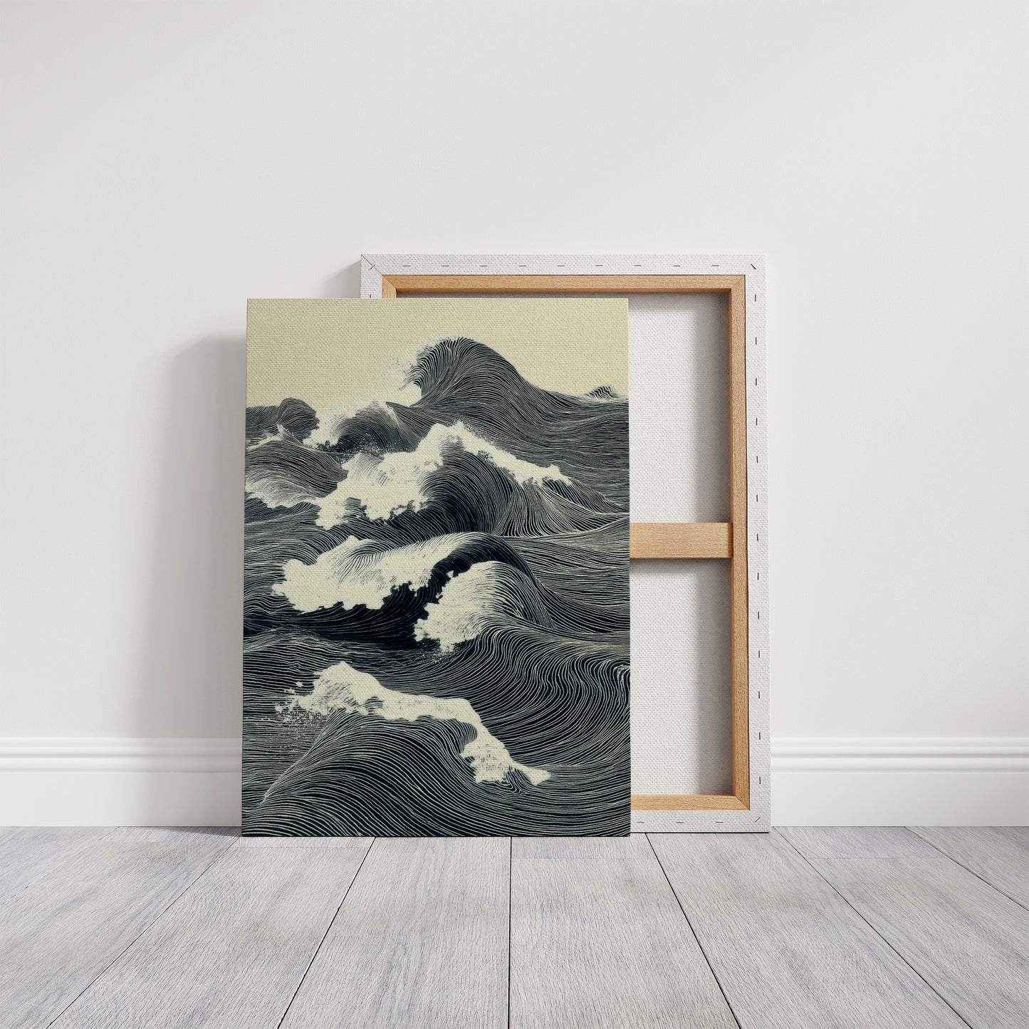 Waves Draw Stories In Midnight Ink