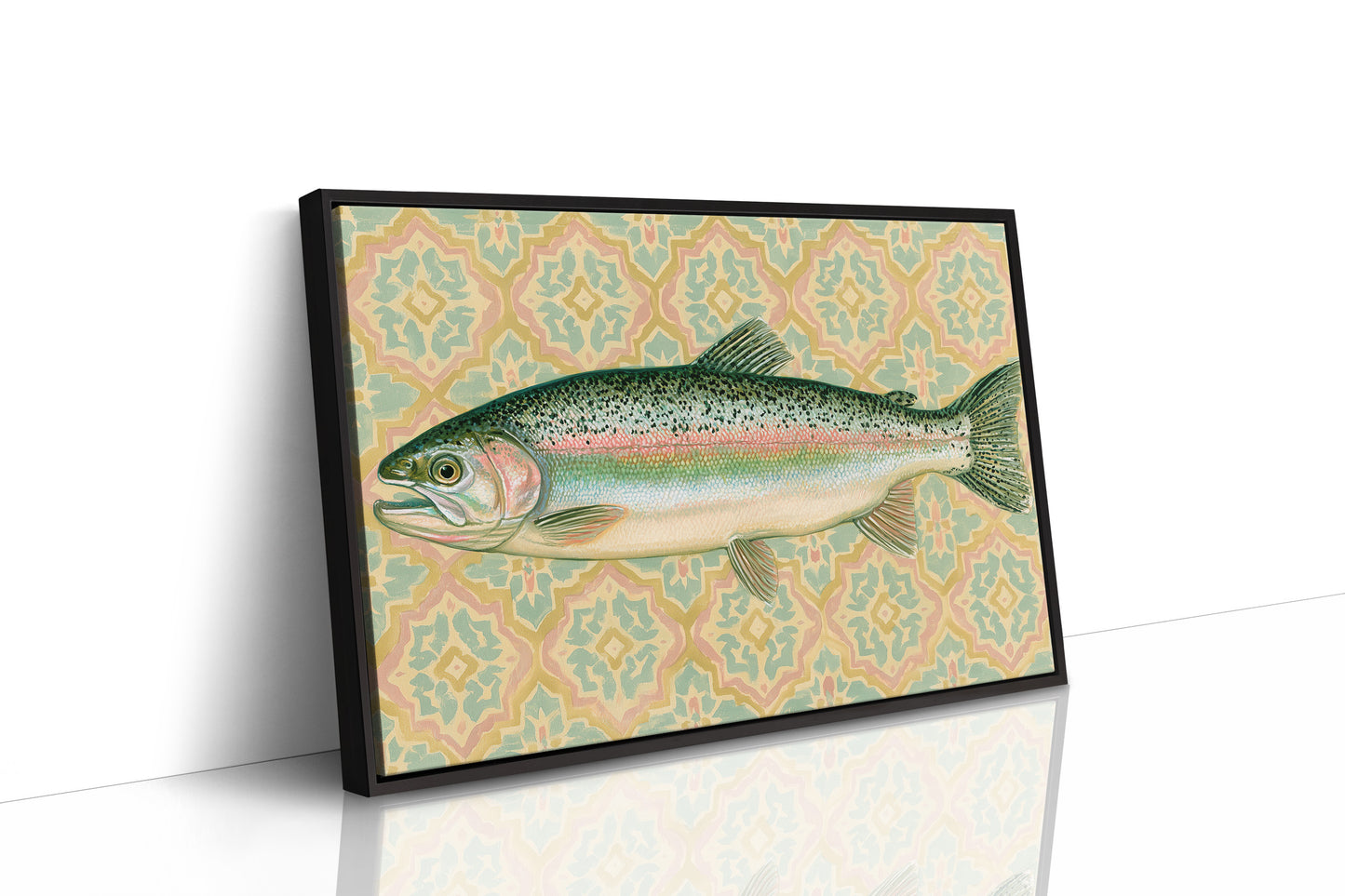 Rainbow Trout, Tiled Backdrop