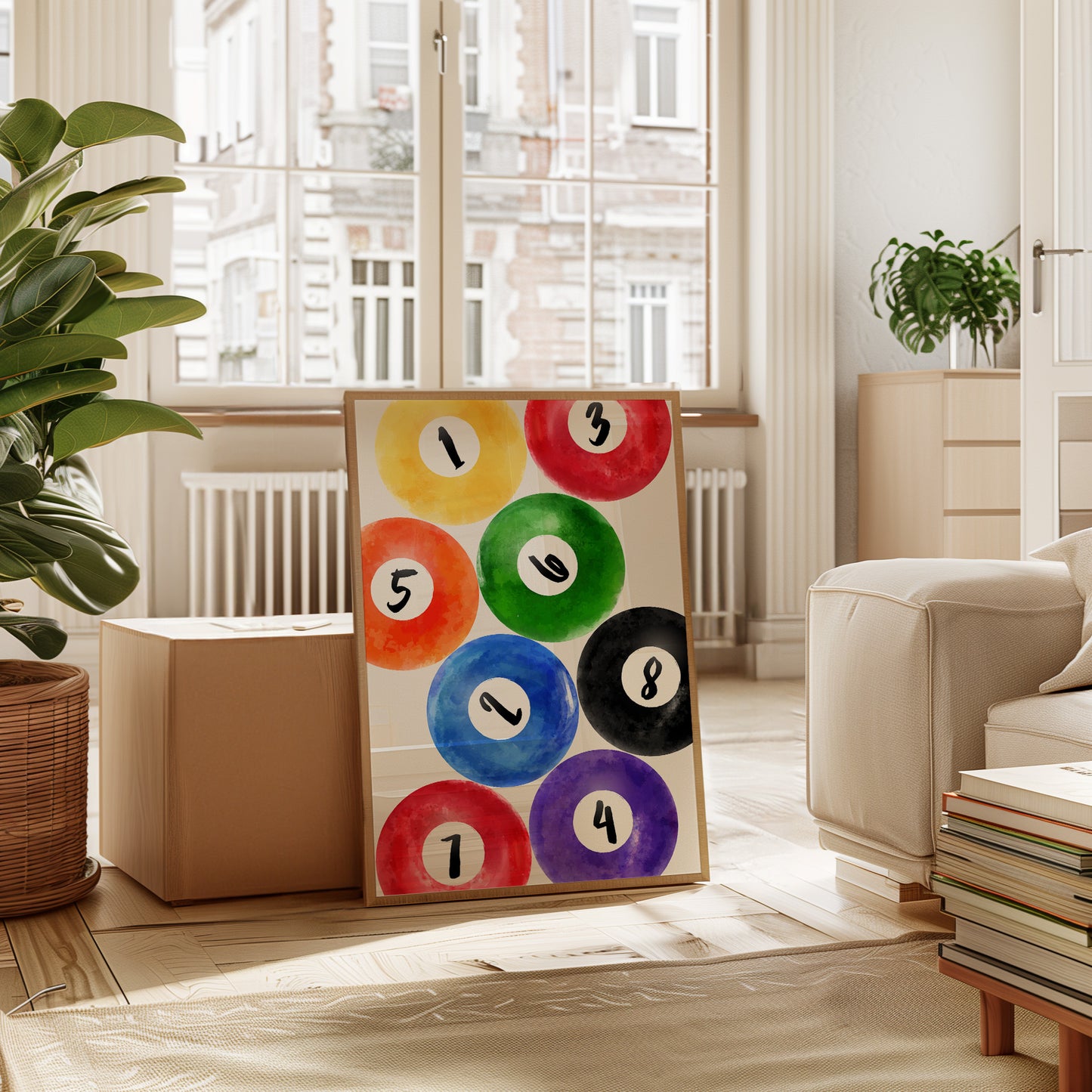 Lucky Numbers Dance In Watercolor