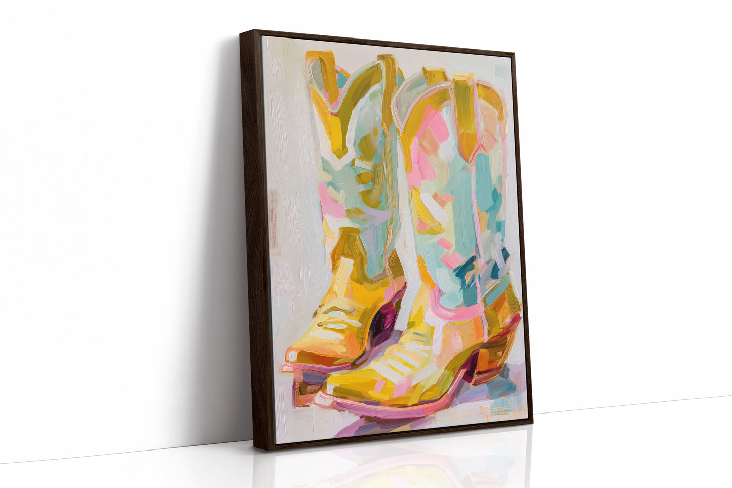 Dancing Boots Catch Sunset Colors