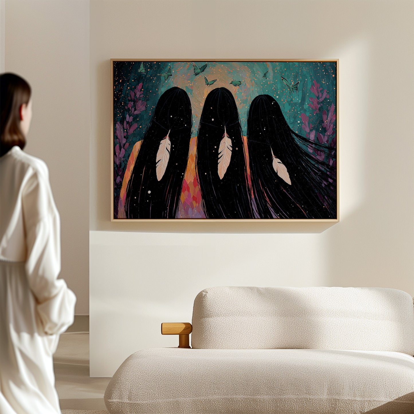 Sacred Feathers Dance With Butterflies